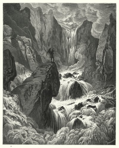 Illustration de Gustave Doré pour Le Paradis Perdu de Milton, Livre IX, vers 74, 75 - Gustave Dore